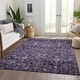 preview thumbnail 56 of 152, Machine Washable Indoor/ Outdoor Chantille Traditional Vintage Floral Rug Purple - 10' x 14'