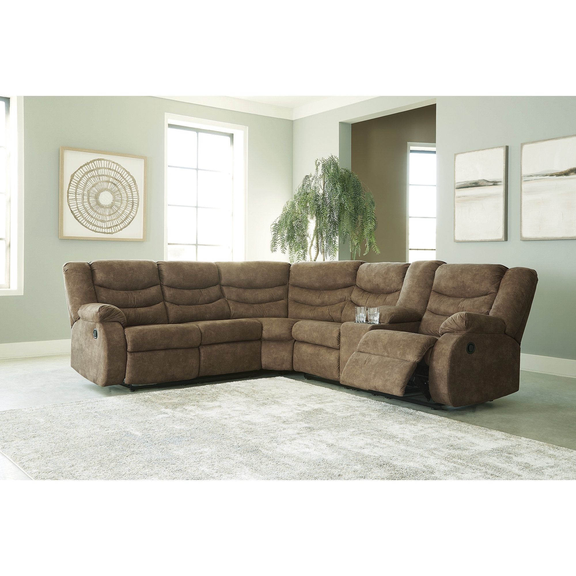 Ashley brown discount sectional