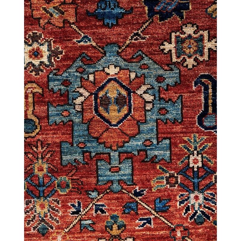 Serapi One-of-a-Kind Hand-Knotted Area Rug - Red, 8' 0" x 9' 10" - 8' 0" x 9' 10"