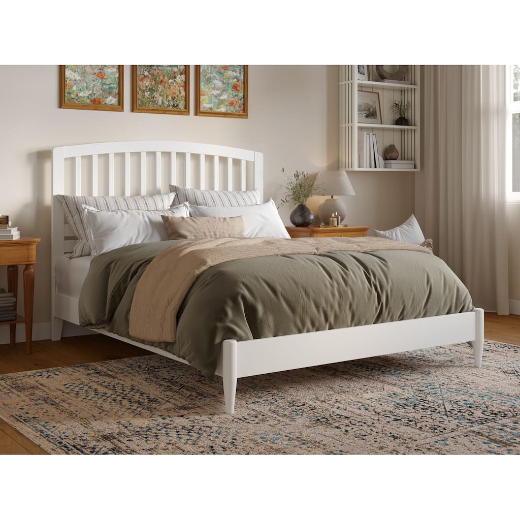 Solid Wood Low Profile Bed - Platform Bed Frame, Modern Design, Twin Twin XL Full Queen