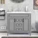 preview thumbnail 135 of 143, 36'' Bathroom Vanity with Top Sink, Freestanding Vanity Set with Mirror Cabinet