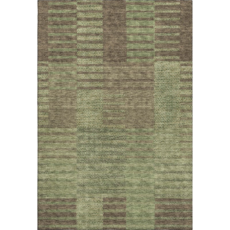 Premium Washable Super Soft Geo Stripe Mayfield Rug