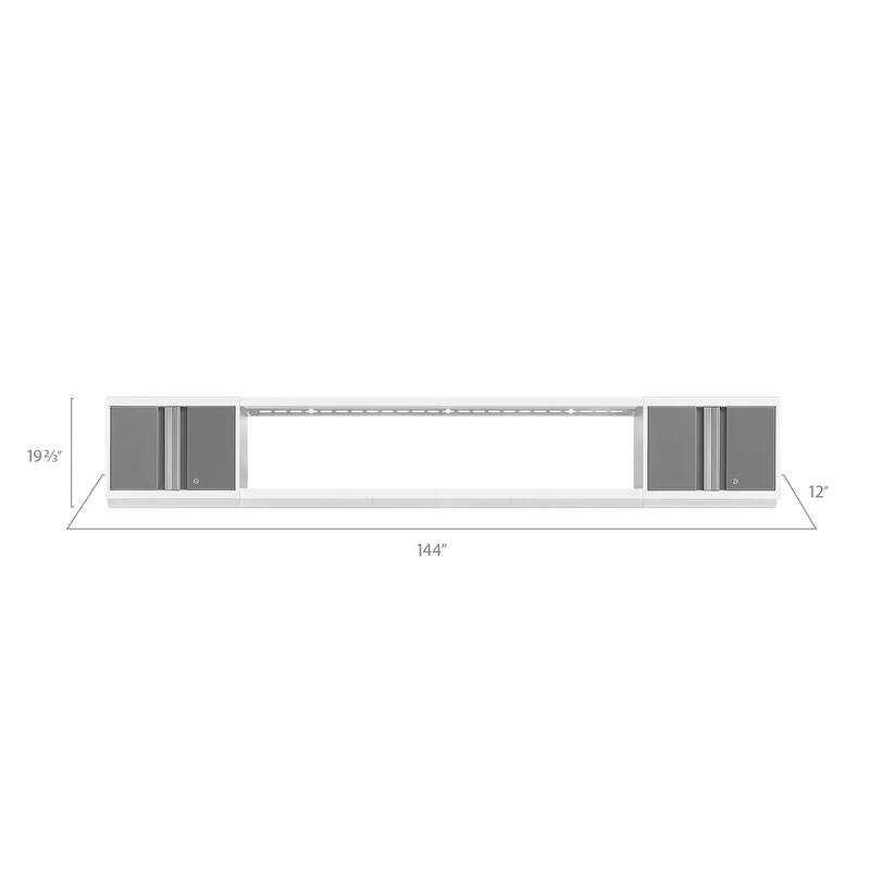 NewAge Products Bold Series 2-pc. Steel Garage Cabinet Set
