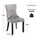 preview thumbnail 35 of 39, KATA Velvet Upholstered Wingback Dining Chairs Set of 2
