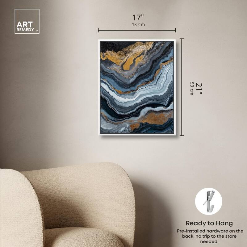 Acrylic Flow II Canvas by Art Remedy