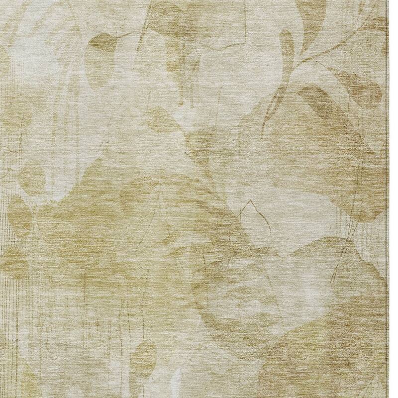 HomeRoots Floral Transitional Rectangle Outdoor Rug