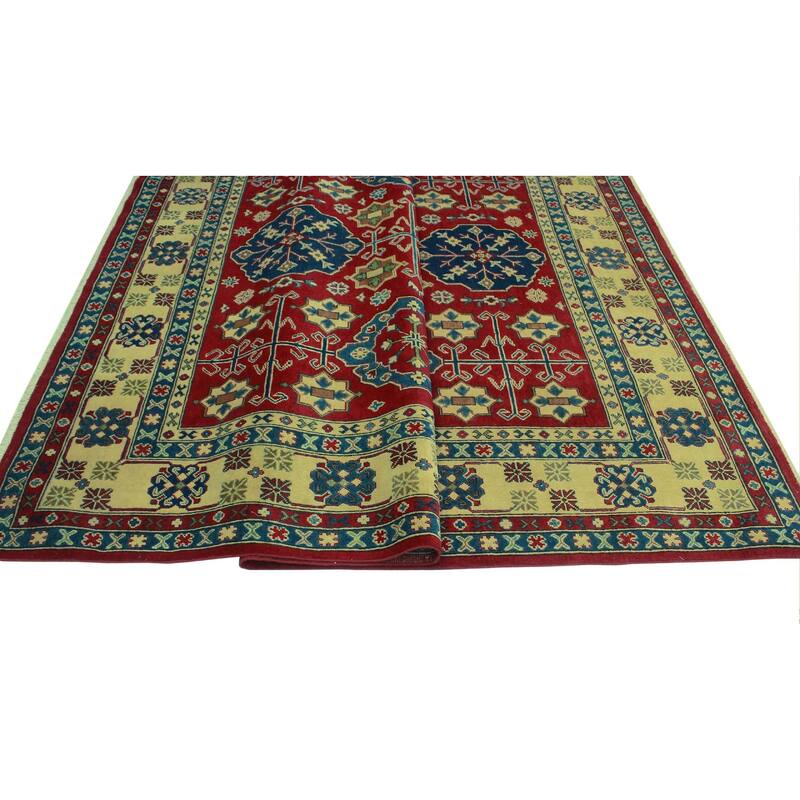 Noori Rug Kazak Yanny Red/Ivory Rug - 8'3" x 10'1"