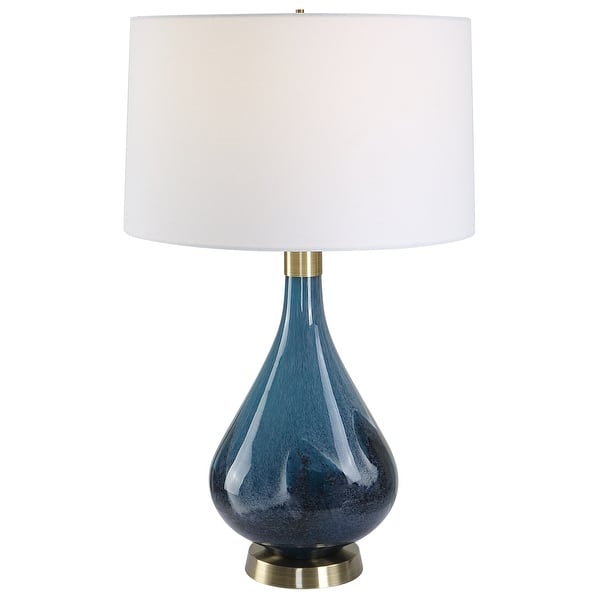 slide 2 of 6, Uttermost Riviera Art Glass Table Lamp - 17"W x 27.75"H x 17"D