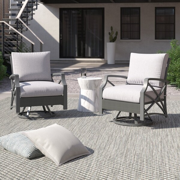 Kinger Home Swivel Patio Chairs Outdoor Chairs