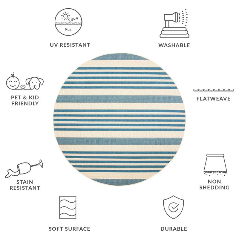 SAFAVIEH Courtyard Orsi Indoor/ Outdoor Waterproof Area Rug