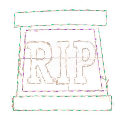 Halloween LED Rest in Peace Tombstone 36 inches