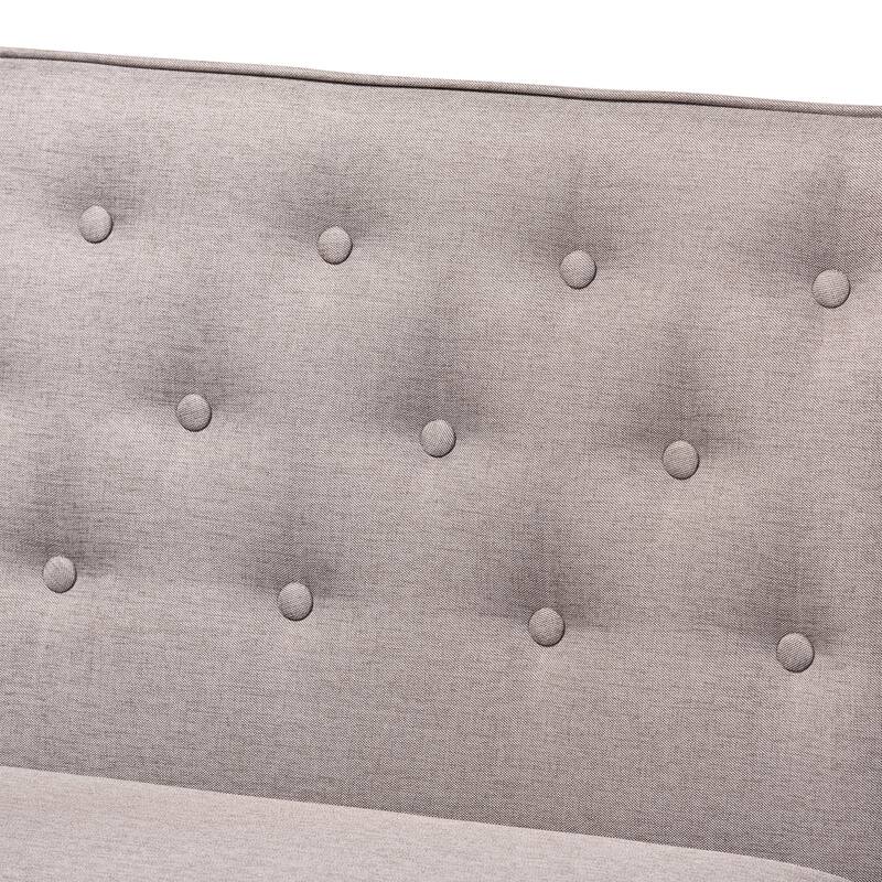 Riordan Mid-Century Modern 2-Piece Dining Nook Banquette Set