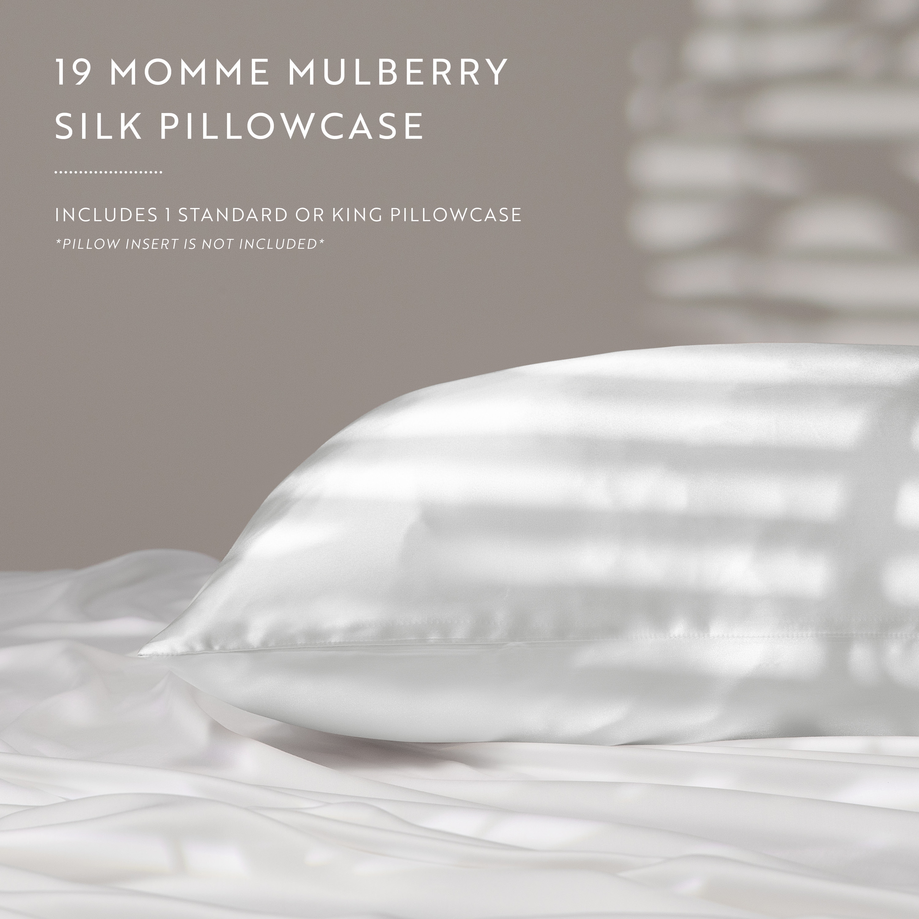 Becky Cameron 100% Mulberry Silk Zippered Pillowcase