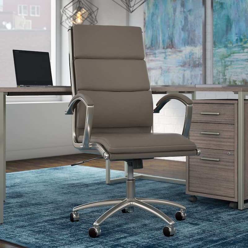 Cabot High Back Leather Executive Office Chair by Bush Furniture