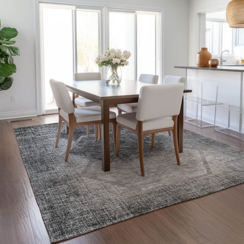 Machine Washable Indoor/ Outdoor Chantille Modern Boho Rug
