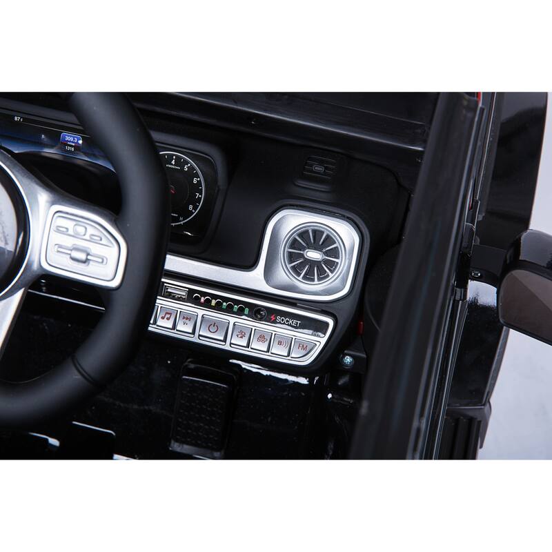 Mercedes-Benz G63 Kids Electric Ride-On Car with Parental Remote, Music Player, and Quake-Proof Wheels 鈥