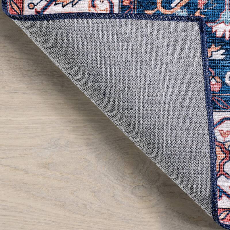 Nuloom Vita SplashGuard Vintage Medallion Machine Washable Area Rug