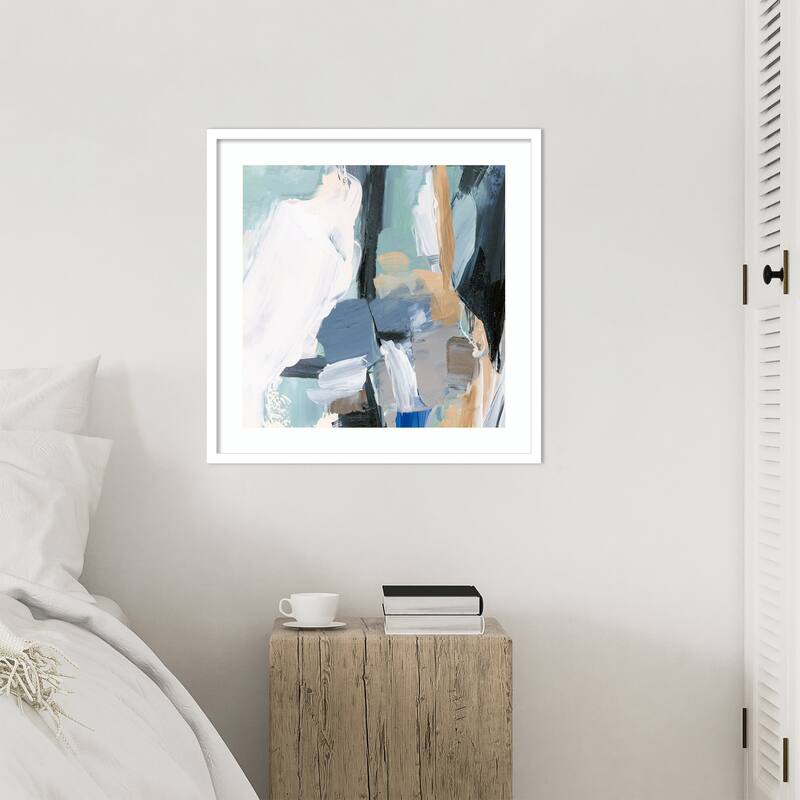 Whispers of Colorful Tranquility I by Hannah Dawson Wood Framed Wall Art Print