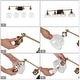 preview thumbnail 11 of 37, Modern Farmhouse 1/3/4-Light Black Gold Bathroom Vanity Light Glass Wall Sconce