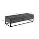 preview thumbnail 18 of 33, Modern Velvet Upholstered Storage Bench with Flip-Up Seat Top