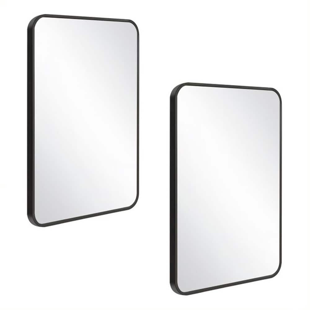 Design House Isla Modern Metal Framed Rectangle Wall Mounted Accent Mirror