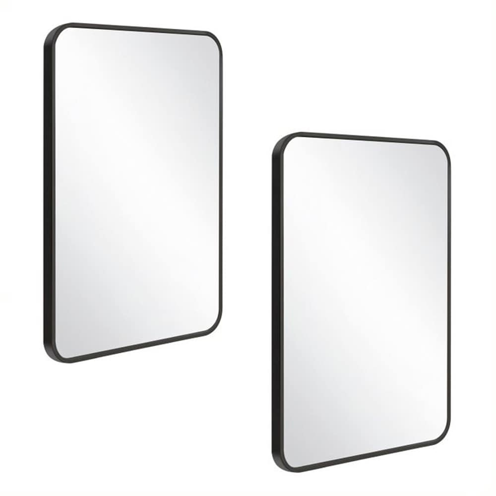 Design House Isla Modern Metal Framed Rectangle Wall Mounted Accent Mirror