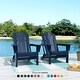 preview thumbnail 4 of 129, POLYTRENDS Laguna All Weather Poly Outdoor Adirondack Chair - Foldable (Set of 2)