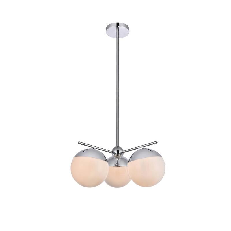 3-Light 21 inch Pendant with Frosted White Glass