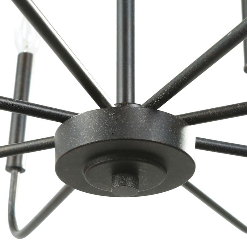 Modern Farmhouse 8-Light Chandelier Classic Candle Lights for Dining Room