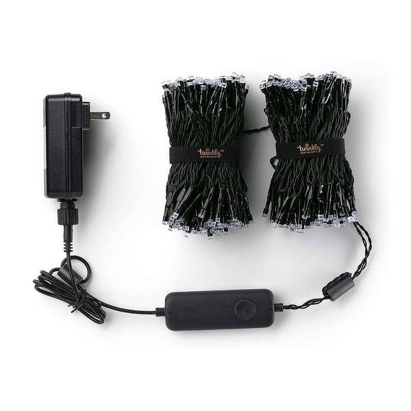 Twinkly 400 LED RGB Multicolor 105' Decor String Lights, Bluetooth WiFi