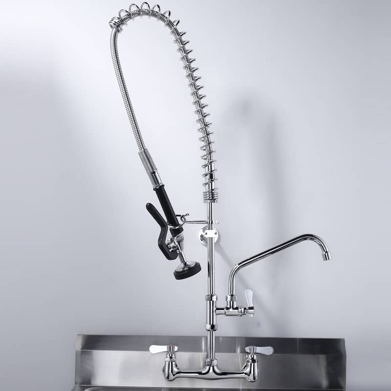 WOWOW Pre Rinse Spray Valve Hose for Commercial Sink Faucet