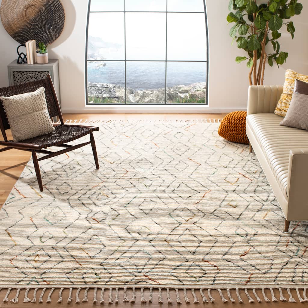 SAFAVIEH Hand-knotted Kenya Polytimi Southwestern Tribal Wool Rug