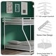 preview thumbnail 14 of 15, Classic Twin over Full Square Metal Bunk Bed With Exchangeable Ladder and Sturdy Construction