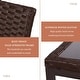 preview thumbnail 33 of 44, Pheap Outdoor 3-piece Rocking Wicker Bistro Set by Havenside Home