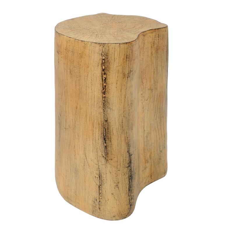 Roomfitters 2-in-1 Irregular MGO End Table, Split Design Organic Accent Table for Indoor/Outdoor