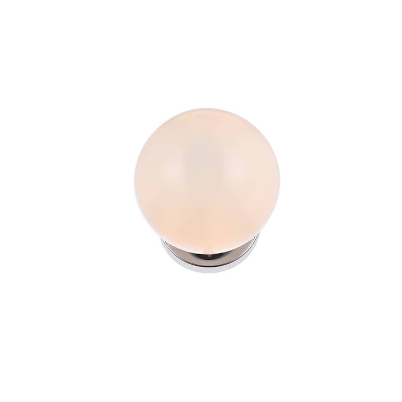 Miko Six inch Dual Flush Mount and Bath Sconce with Frosted Glass - N/A