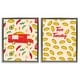 preview thumbnail 22 of 30, Stupell Taco Tuesday and Truck Patterned Framed Floater Canvas Wall Art Design By Dina Riddle (Set of 2) 17 x 21 - Grey