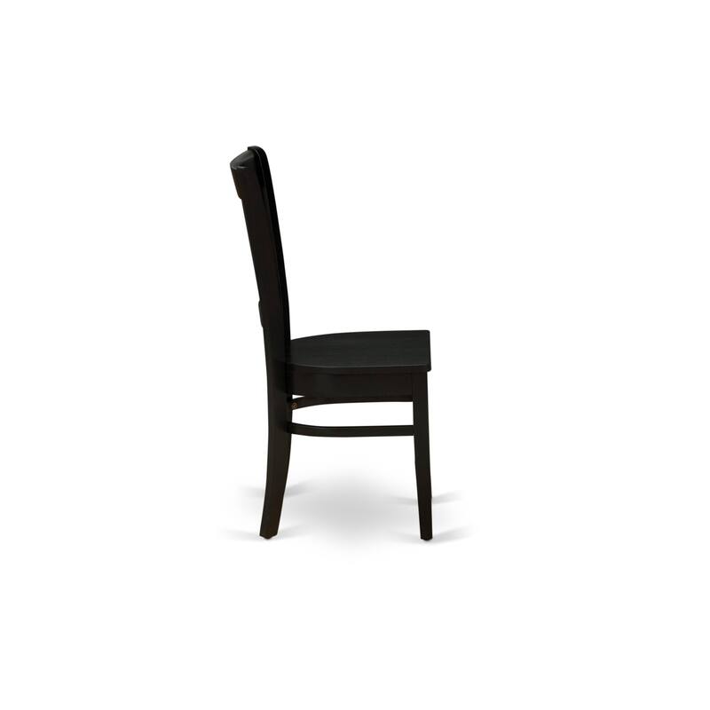 East West Furniture 5 PC Dining Room Table Set Includes a Round Kitchen Table and 4 Dining Chairs (SEAT TYPE & FINISH OPTION)