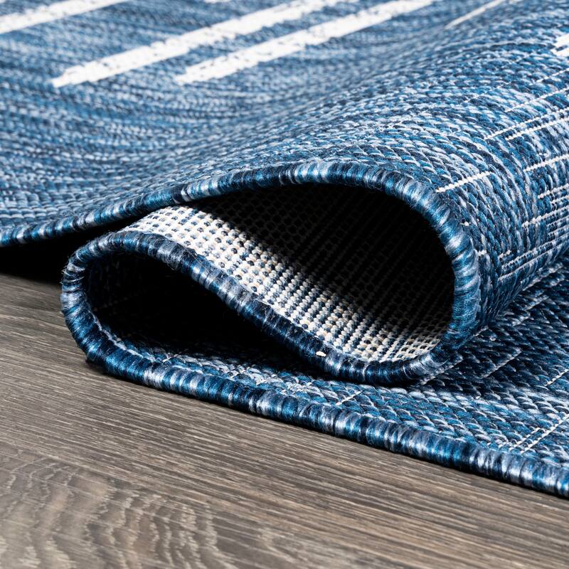 JONATHAN Y Colonia Berber Stripe Geometric Indoor/Outdoor Area Rug