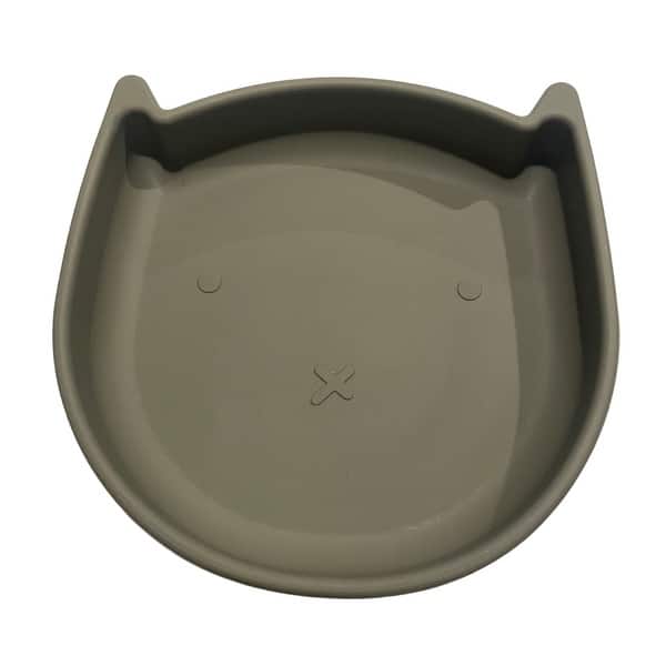 slide 2 of 7, Skogsbarn Silicone Cat Plate Silver Sage