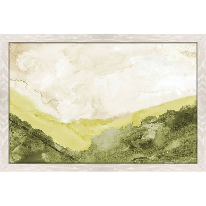 "Washed Green Landscape" Print on Acrylic.
