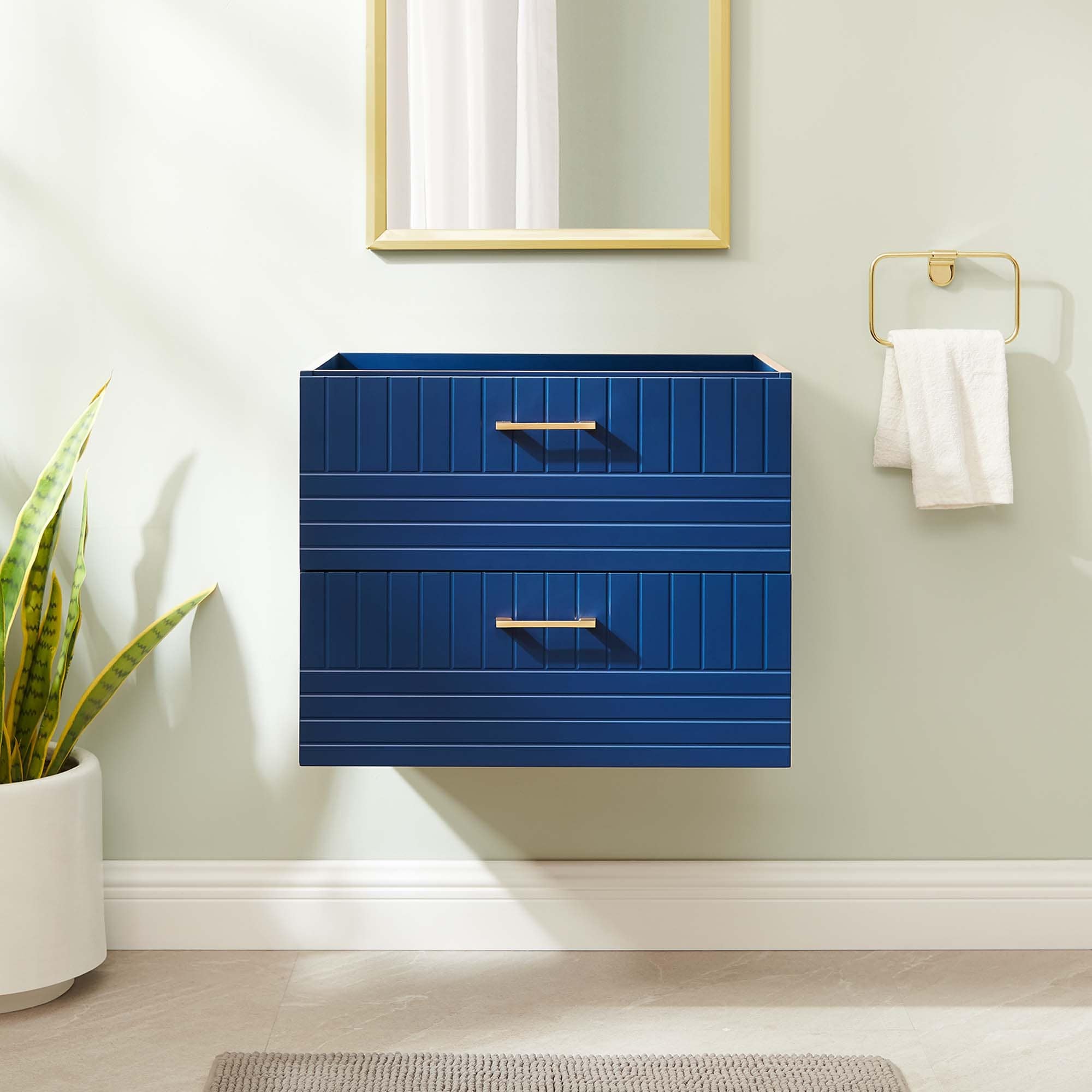 Modway Daybreak 24" Wall-Mount Bathroom Vanity Cabinet (Sink Basin Not Included)
