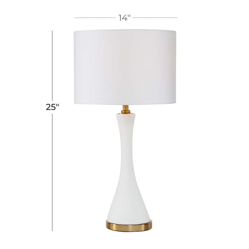 Gold Ceramic Modern Table Lamp - 14 x 13 x 25