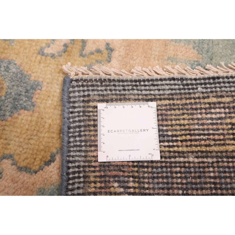 ECARPETGALLERY Hand-knotted Modern Oushak Light Blue Wool Rug - 8'0 x 10'1