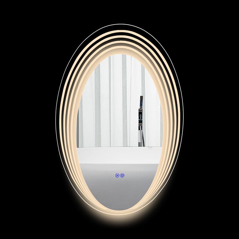 Frameless Back Lit LED Mirror - Silver