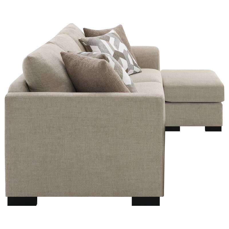 Pacheco Upholstered Sleeper Sectional Chaise Sofa