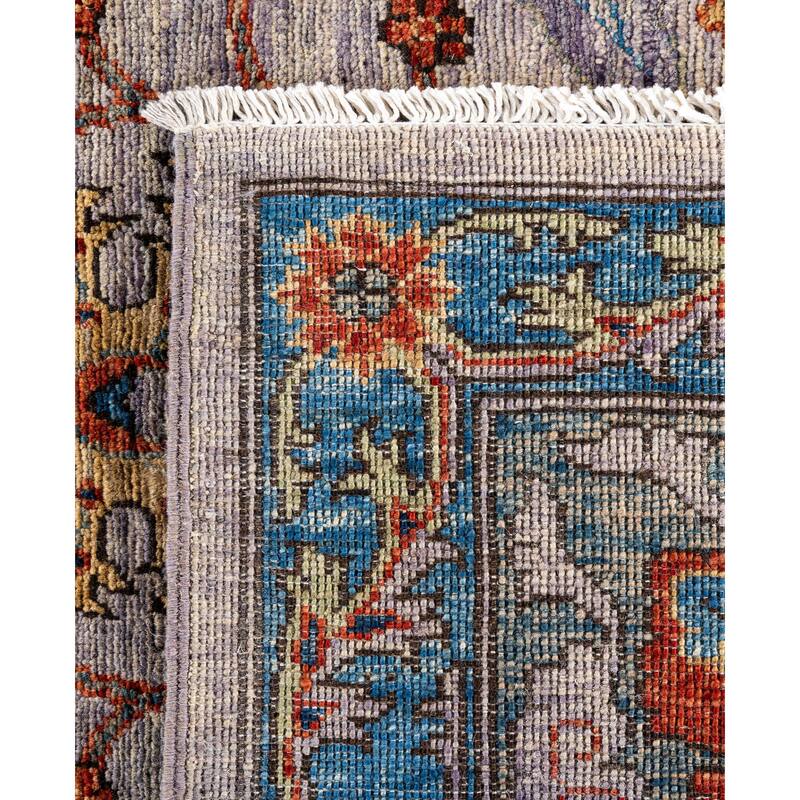 Serapi One-of-a-Kind Hand-Knotted Area Rug - Purple - 9' 1" x 11' 9"