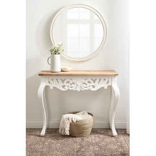 Kate and Laurel Antonella Wood Console Table - 38x13x30