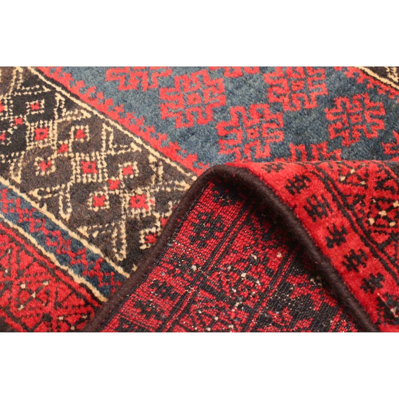 ECARPETGALLERY Hand-knotted Teimani Dark Grey Wool Rug - 2'5 x 4'2