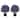 Costway 2 Pack Artificial Lavender Topiary Ball Tree Faux Shrub Bushes - Green & Purple & Black - See Details